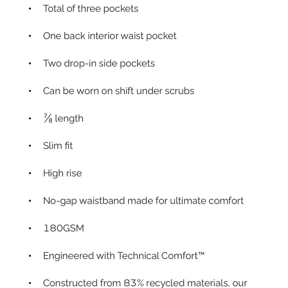 Figs Underscrub leggings Capri Blue Size M - Picture 10 of 10